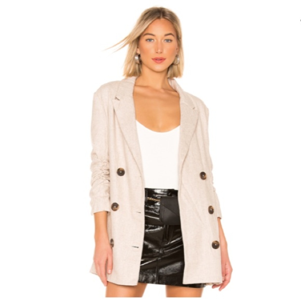 Line & Dot X REVOLVE “Bon Jacket” in Beige